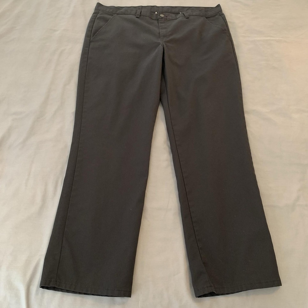 Dickies Pants Mens 36x31 Black Chino Flat Front Straight Leg Workwear Casual